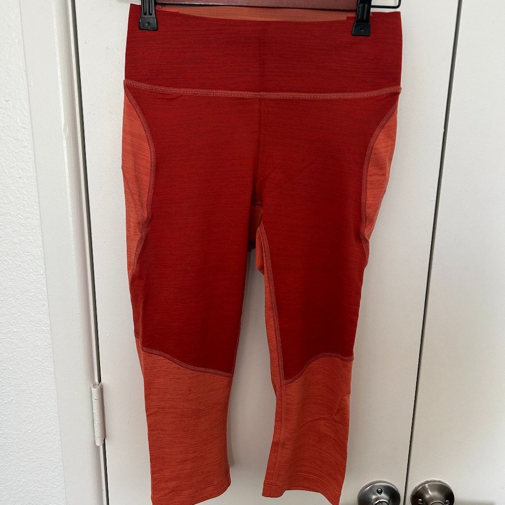 Orange Outdoor Voices Leggings